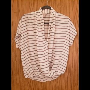 Ann Taylor Loft faux wrap blouse, XS